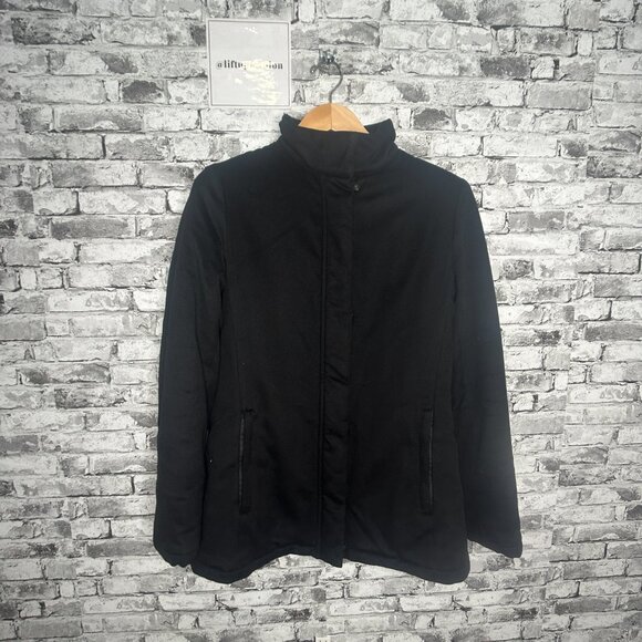 EUC Loro Piana Black Jacket w/ Gold Lining Size 46 - Picture 1 of 16